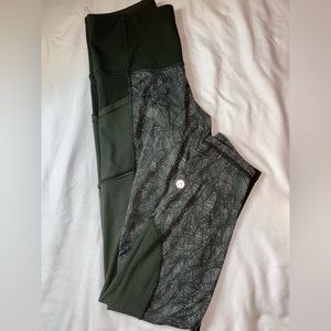 Lululemon leggings - dark green RARE